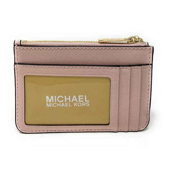 Michael Kors Jet Set Travel Small Leather Top Zip Coin Pouch With ID - Picture 2 of 14